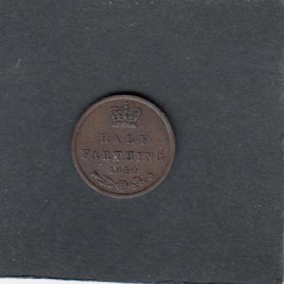 Beschrijving: 1/2 Farthing  VICTORIA
